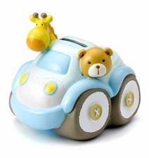 Tirelire en forme de voiture - thème safari/pour enfant - fille ou garçon