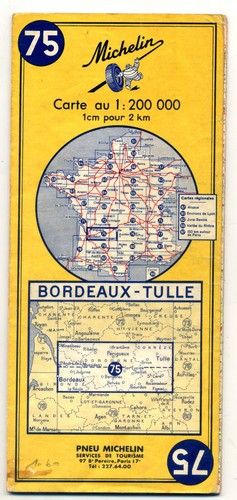 Ancienne carte michelin 75 - carte, n°