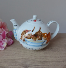 Théière anglaise décorée