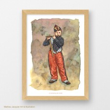 Joueur fifre fine art - fifre,