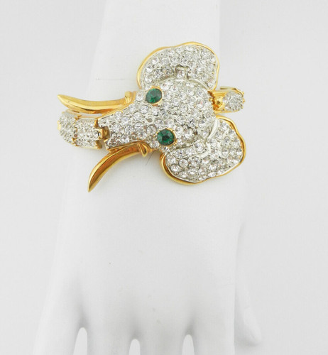 Articulated elephant gold - elephant, tone