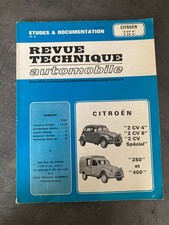 RTA revue technique CITROEN 2CV 2 CV 4 et 6 spécial 250 et 400    G6