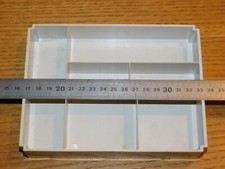 CASIER cache boite plastique box parts MACHINE à COUDRE SINGER SEWING elna