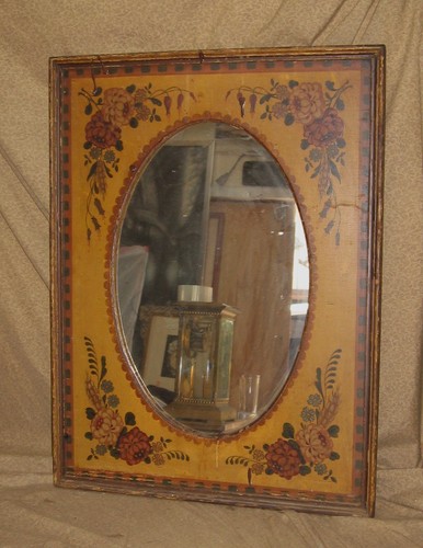 Antique hand painted - painted, floral