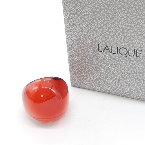 Bague cabochon cristal rouge