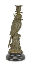 Bougeoir bronze en forme - un,