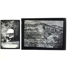 2 Anciennes Photos Provence Jeune Fille Costume provençal comtadin