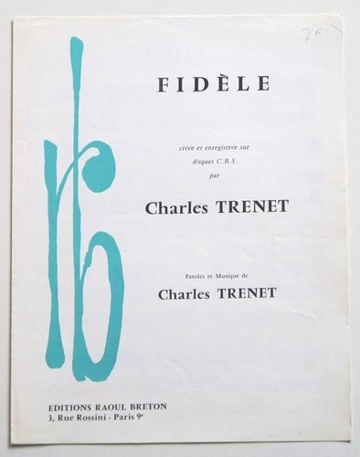 Partition vintage sheet - , music