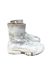 Maison Margiela Fusion - Bottes Tabi peintes en blanc taille 40 / Convient aux US 8 - Martin