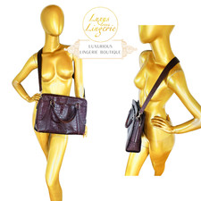 Sac En Cuir Par Wolford Brun