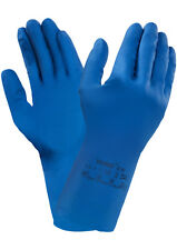 Gants En Latex Caoutchouc Extra Fins Flockés Ansell Versatouch 87-195 Bleus