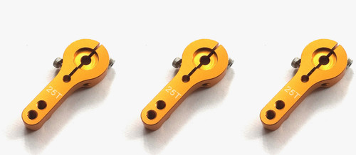 3pcs gold 25t metal - gold, servo