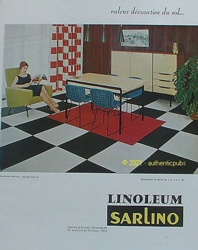 Publicite linoleum lino - publicite,