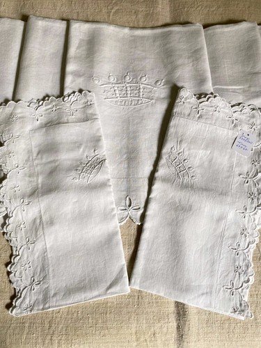 Drap ancien lin avec - lin,