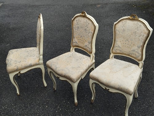 Lot chaises louis epoque - chaises,