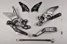 Platines / Commandes Reculées Racing Noires SUZUKI GSX-R 600 GSXR WVCE 2006-2007