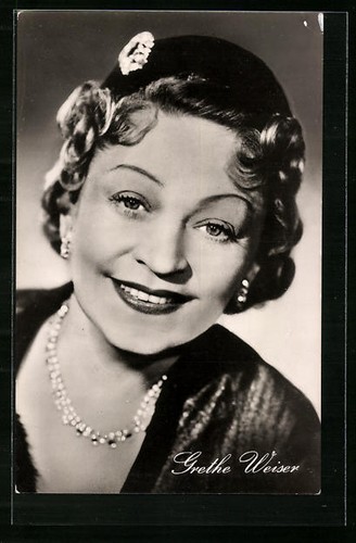 Carte postale actrice grethe - carte,