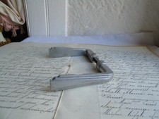 French 1 of aluminum door handle classic style vintage c.1940