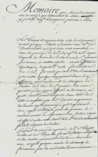 1740-1749 Mémoire De