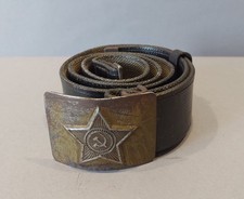 Très rare ceinture de soldat militaire soviétique. URSS Army. Original. Longu...