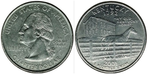 états unis 4 dollar - États-unis, 1/4