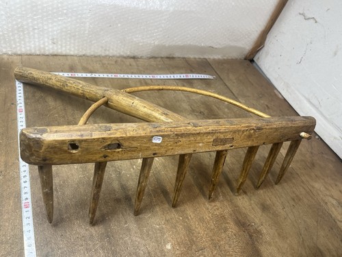 Outil ancien râteau - ancien, de