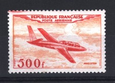 FRANCE TIMBRE STAMP AVION YVERT N° 32 " FOUGA MAGISTER 500F " NEUF xx LUXE T415