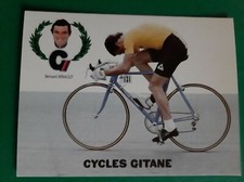 CYCLISME carte cycliste BERNARD HINAULT équipe RENAULT elf GITANE 1981
