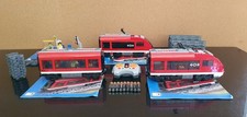 TRAIN LEGO CITY SET 7938 EN TRÈS BON ETATCOMPLET ET 100% LEGO + RAILS + PILES