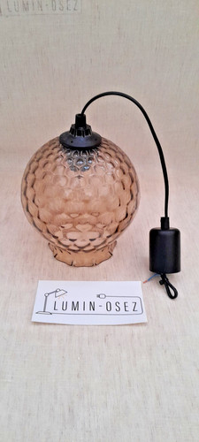Suspension vintage verre - suspension, en