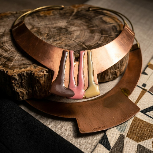 Modernist statement necklace - statement,