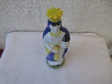 Belle statuette de Ste-Barbe en faïence HB Henriot Quimper