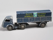 B642 Vintage 1952 Dinky 32AB France Panhard Movic Bâche SNCF Remorque Bleu 1:55