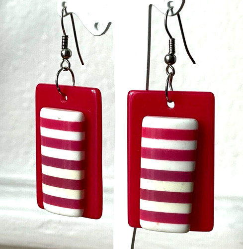 Boucle oreille rectangle - d'oreille,
