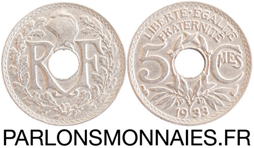 Centimes lindauer 1933 sup - 5,