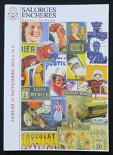 Catalogue vente enchères 2014 2 plaque émaillée publicitaire CHOCOLAT MENIER KUB