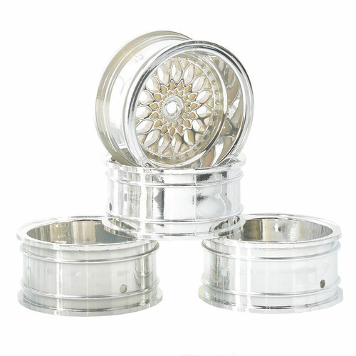 4pcs plating silver wheel - silver,