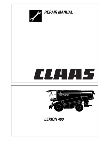 Claas lexion 480 part - 2,