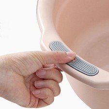 (Pêche Moyenne Rose)Lavabo En Plastique Polyvalent Visage Léger Bébé Adulte