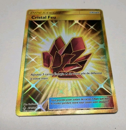 Carte pokémon cristal feu - carte,