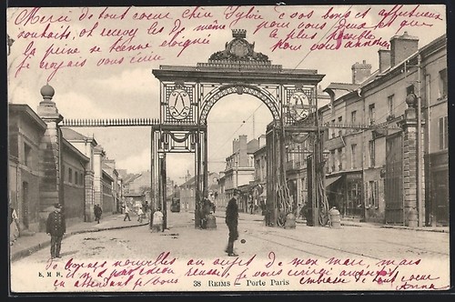 Cpa reims porte - cpa, reims,