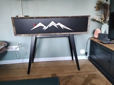 console meuble style Montagne en vieux bois et métal, modele unique