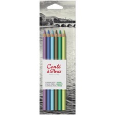 6 Crayons Pastel Assortis