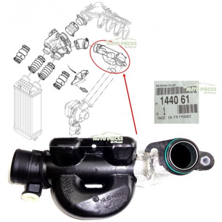 Tubulure resonateur air d - resonateur,