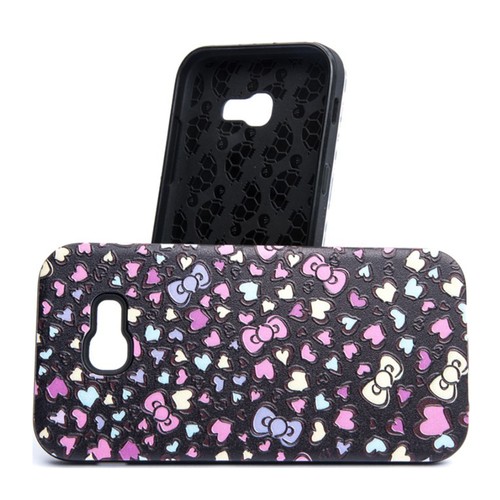 Coque rigide coeur multicolore - rigide,