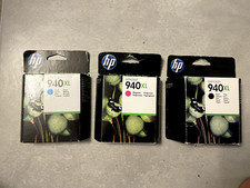 Lot de 3 cartouches d'encre HP 940XL Cyan + Magenta + Noire - Neuve Origine