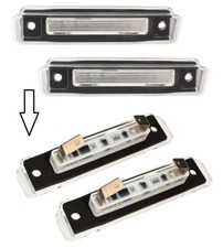 ARRIÈRE PLAQUE FEUX 2 LED ÉCLAIRAGE Mercedes R129 SL-Classe 1989-2001 /