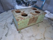 JOUET ANCIEN - CUISINIÈRE  EN TÔLE - À RESTAURER