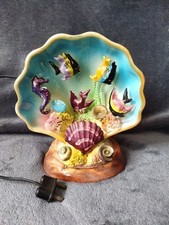 Lampe veilleuse  en Forme De Coquillages Signé ( Monaco  Cerdazur) Et Numéroté 