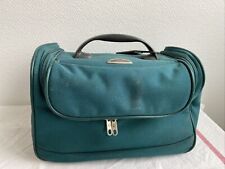 Ancien Vanity Trousse De Toilette Samsonite Verte Voyage Bagage 